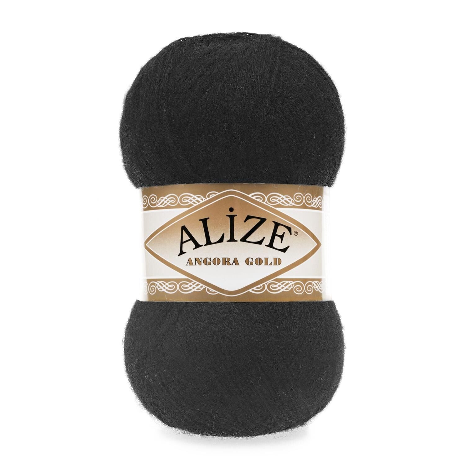 Alize Angora Gold El Örgü İpliği 100 gr 60 Siyah