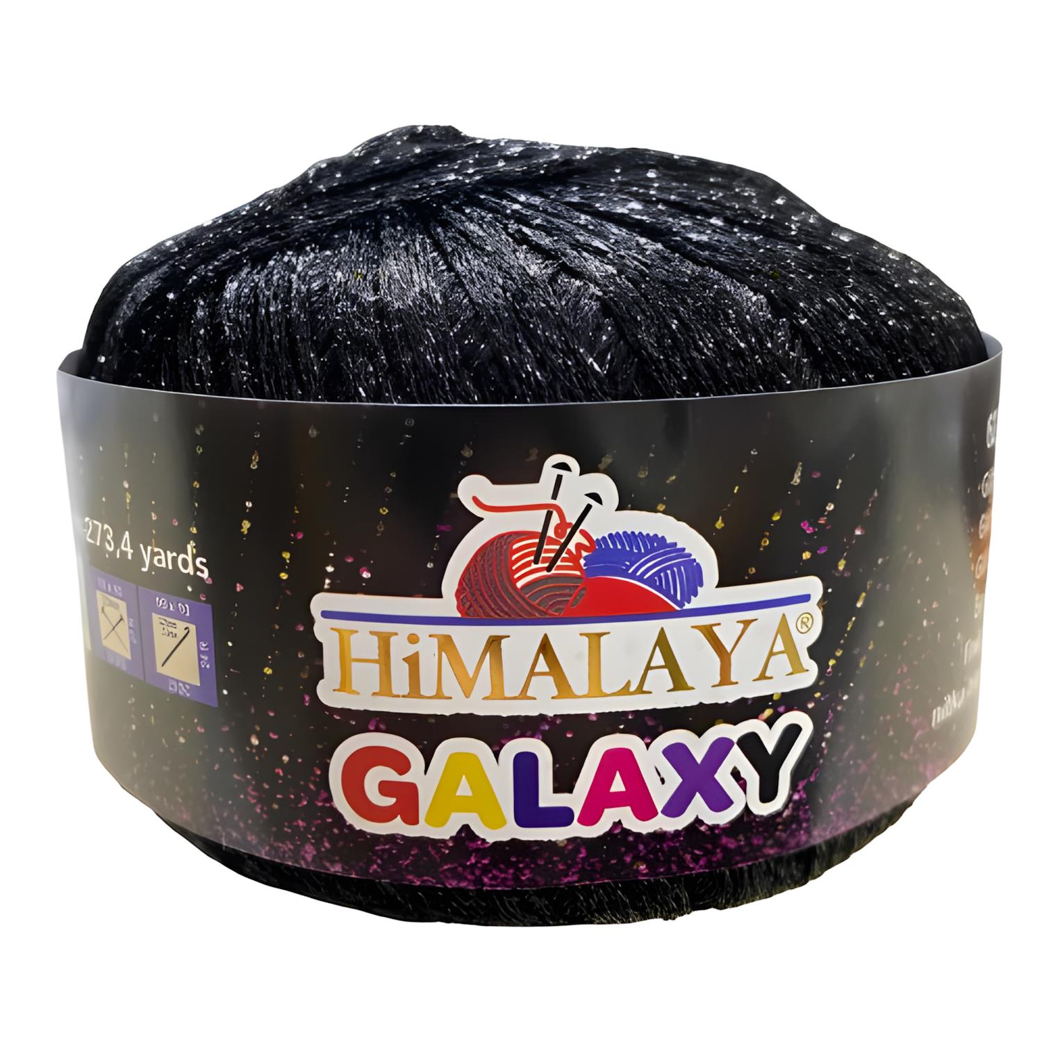 Himalaya Galaxy El Örgü İpi 50 gr 310-11 Siyah