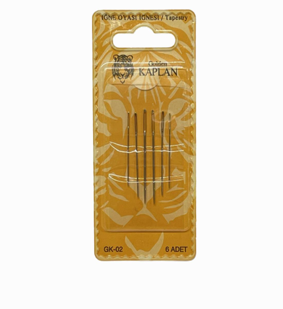 Kaplan İğne Oyası Nakış İğnesi 6lı gk02