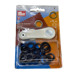 Prym Kuş Gözü ve Aleti 541381 Siyah, Kot, Blue Jean, Anorak