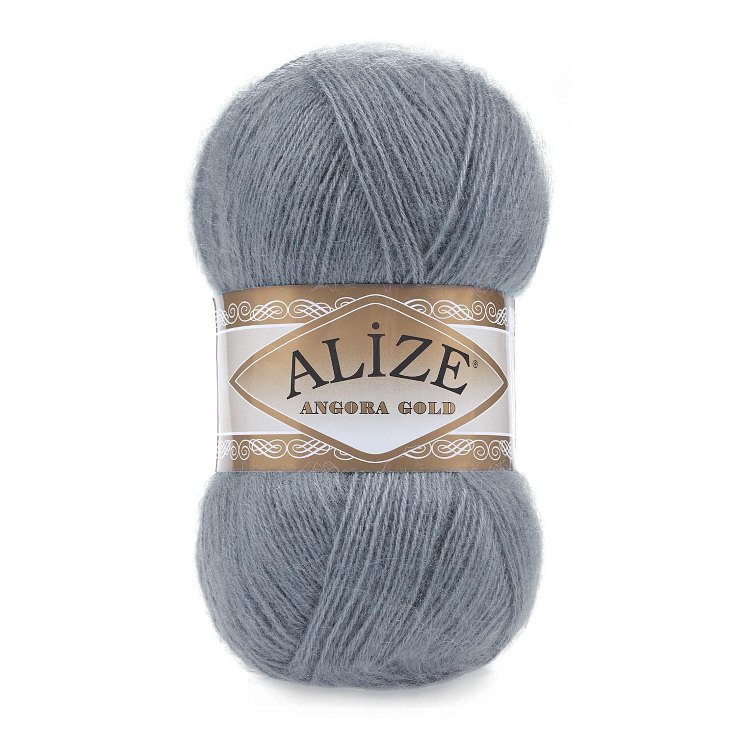 Alize Angora Gold El Örgü İpliği 100 gr 87 Orta Gri