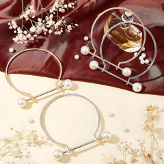 Elegant İnci Metal Çanta Sapı 9 cm ALT-35