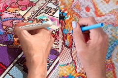 5D Yapışan Boncuk Mozaik Tablo 40*50 cm H5X31