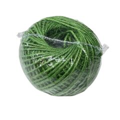 Renkli Jut -Jüt İpi, Kendir, Kırnap, Hasır İp 50gr 14 Fıstık Yeşili