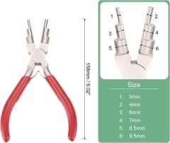 Kargaburun Yuvarlak Uçlu Takı Pensesi-6 Farklı Ebat Ağızlı