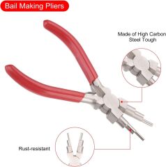 Kargaburun Yuvarlak Uçlu Takı Pensesi-6 Farklı Ebat Ağızlı