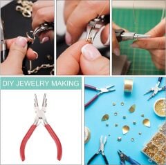 Kargaburun Yuvarlak Uçlu Takı Pensesi-6 Farklı Ebat Ağızlı