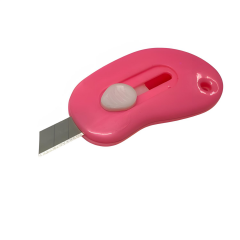 Mini Maket Bıçağı Falçata 5,5 cm Pembe