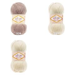 Alize Baby Best El Örgü İpliği 100 gr 354 Gül