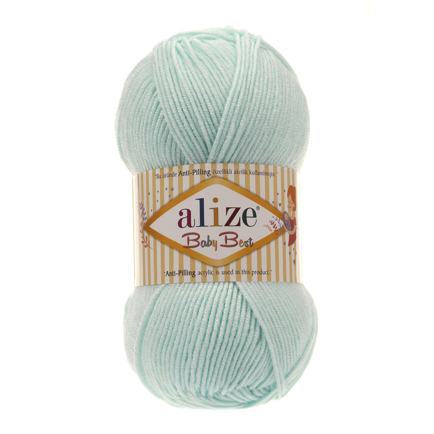 Alize Baby Best El Örgü İpliği 100 gr 19 Su Yeşili