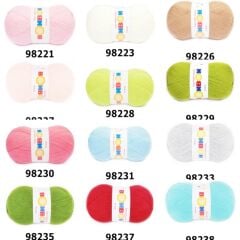 Nako Bonbon Kristal Makine ve Lif Orlonu İpliği 98239 Pembe