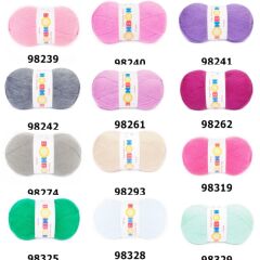 Nako Bonbon Kristal Makine ve Lif Orlonu İpliği 98239 Pembe