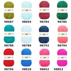 Nako Bonbon Kristal Makine ve Lif Orlonu İpliği 98329 Nil Yeşili