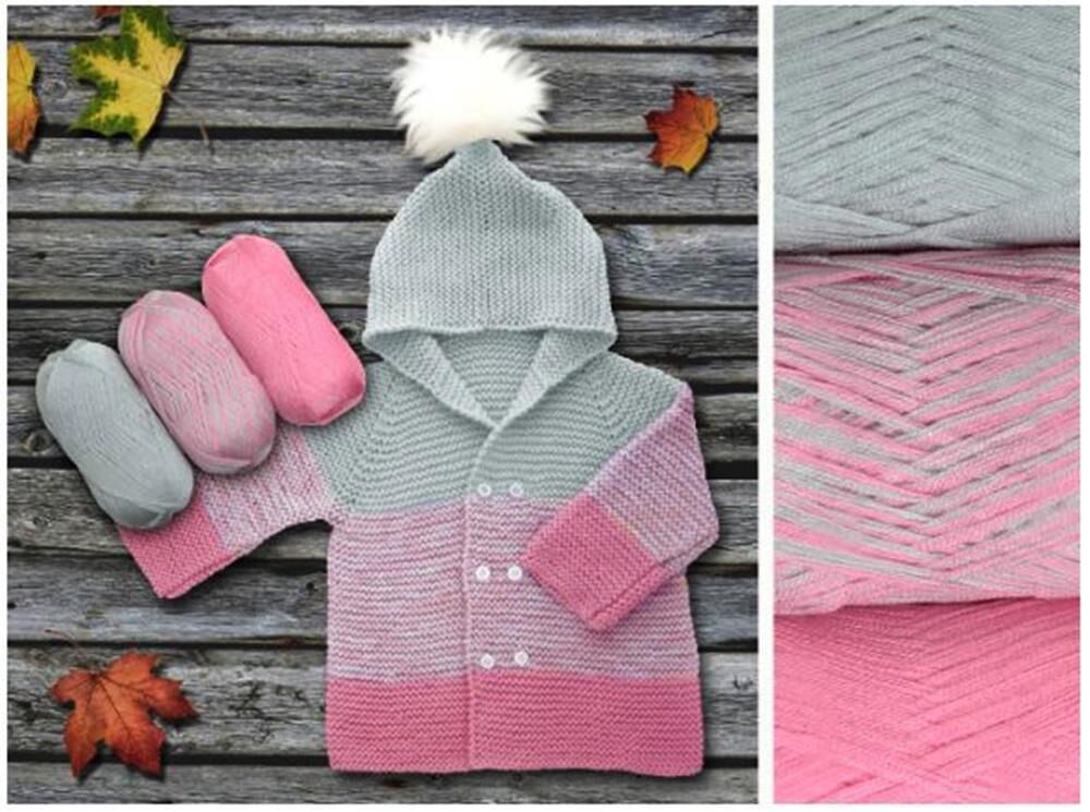 Himalaya Everyday Senfoni El Örgü İpi 3 Adetli Set 71004 Pembe Gri