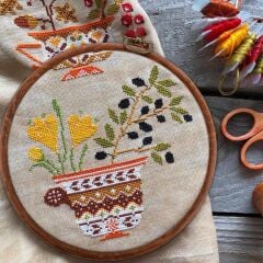 Ahşap Görünümlü Yuvarlak Askılı Plastik Kasnak