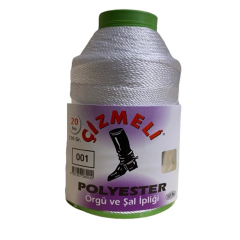 Çizmeli Polyester Örgü ve Şal İpliği No:20 100 gr