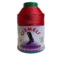 Çizmeli Polyester Örgü ve Şal İpliği No:20 100 gr 1709 Krem