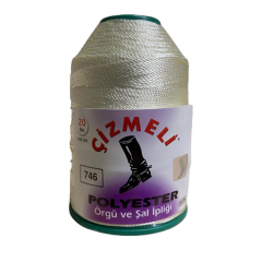 Çizmeli Polyester Örgü ve Şal İpliği No:20 100 gr 3048 Altın