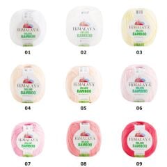 Himalaya Deluxe Bamboo Bambu Pamuk El Örgü İpi