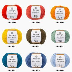 Kartopu Lana Merino 50 Gr El Örgü İpliği
