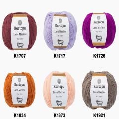 Kartopu Lana Merino 50 Gr El Örgü İpliği