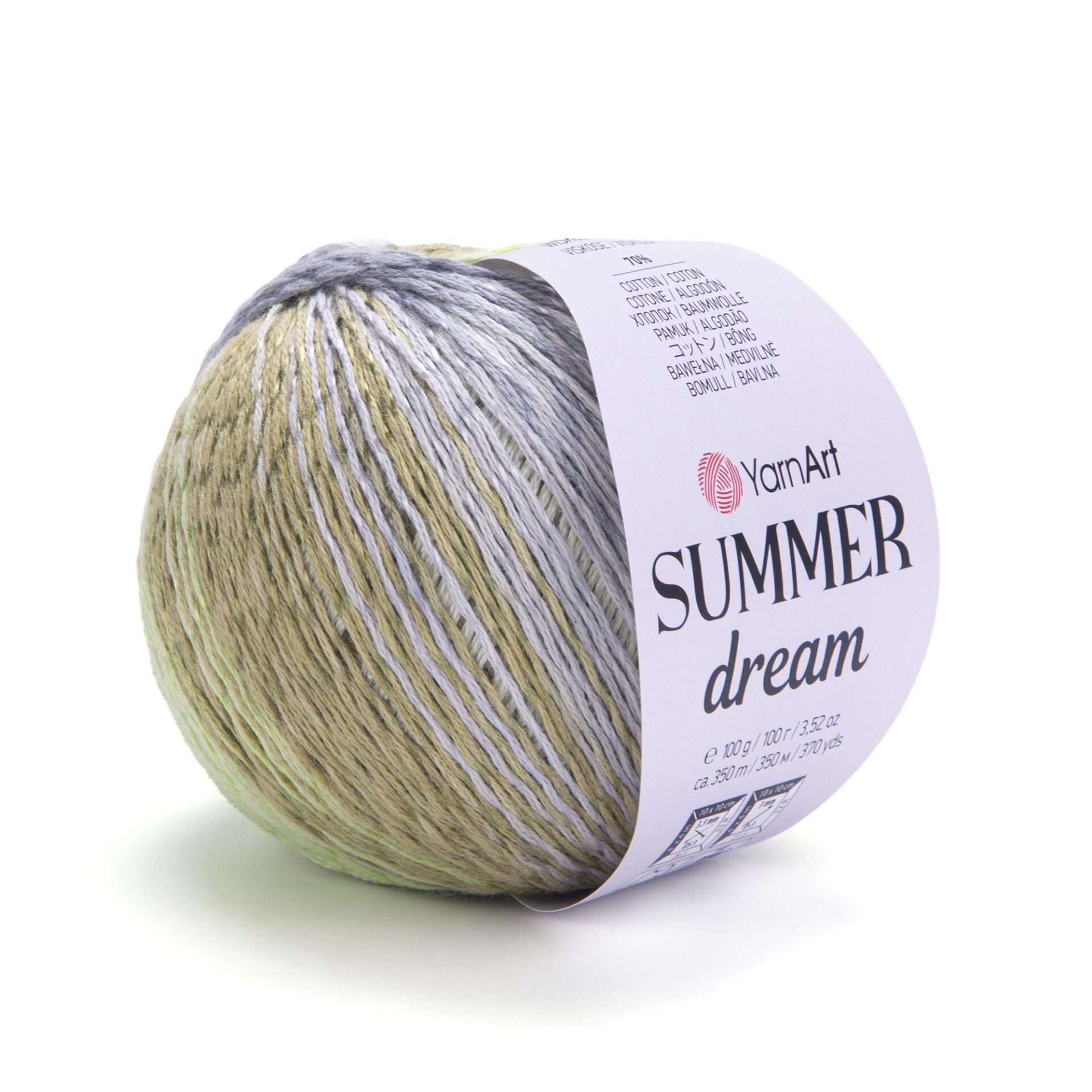 YarnArt Summer Dream Yumuşak Ebruli ve Parlak Örgü İpi 100 gr 4303