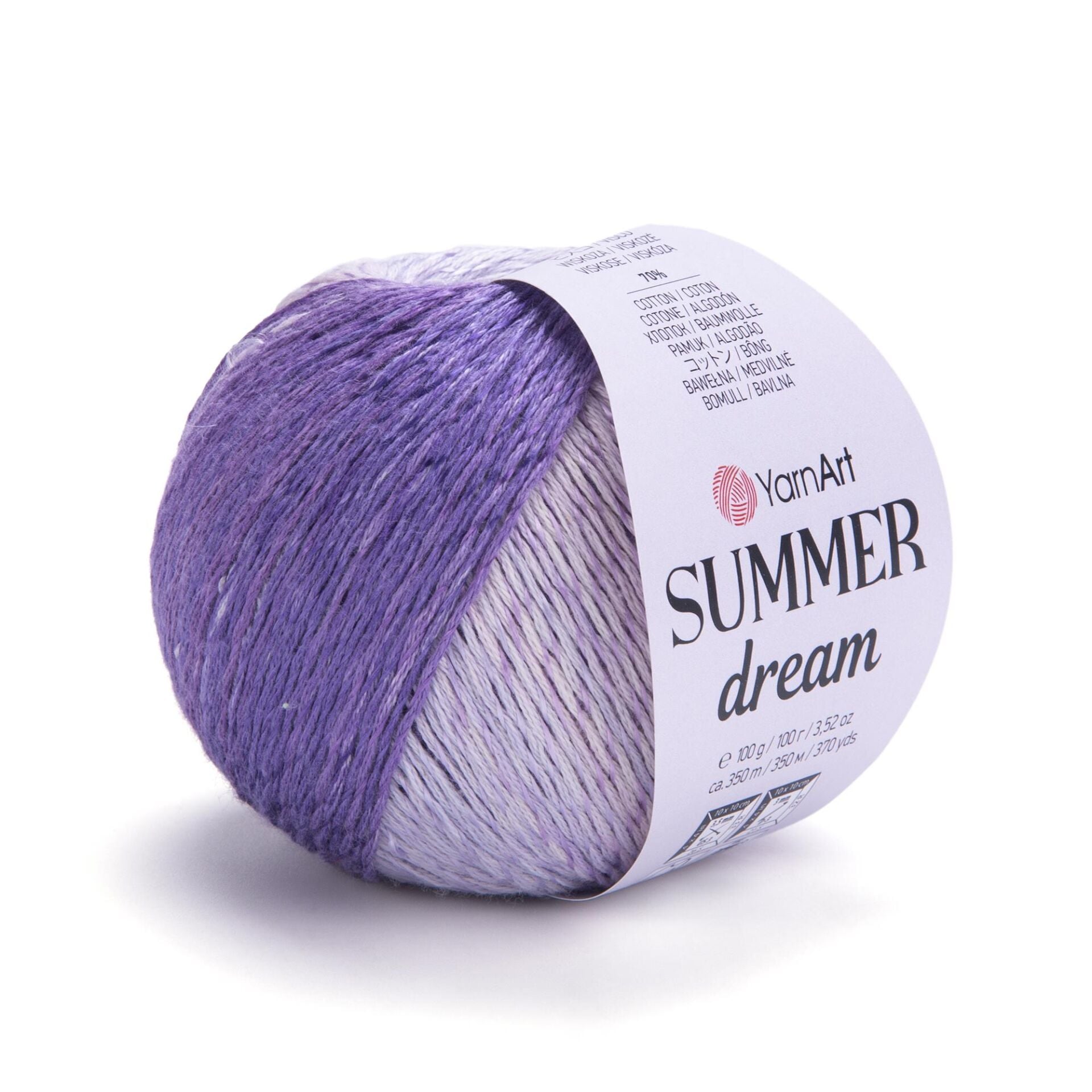 YarnArt Summer Dream Yumuşak Ebruli ve Parlak Örgü İpi 100 gr 4306