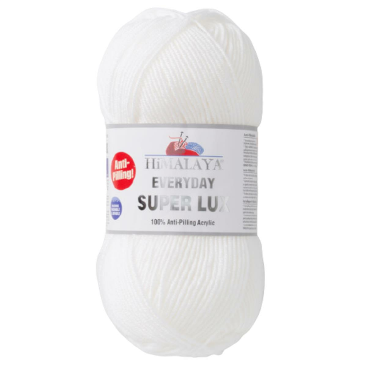 Himalaya Everyday Super Lux Lüks El Örgü İpliği 73401 Beyaz