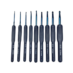 Elegant Blue Silikon Saplı Tığ Seti LC9