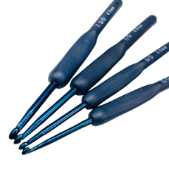 Elegant Blue Silikon Saplı Tığ Seti LC9