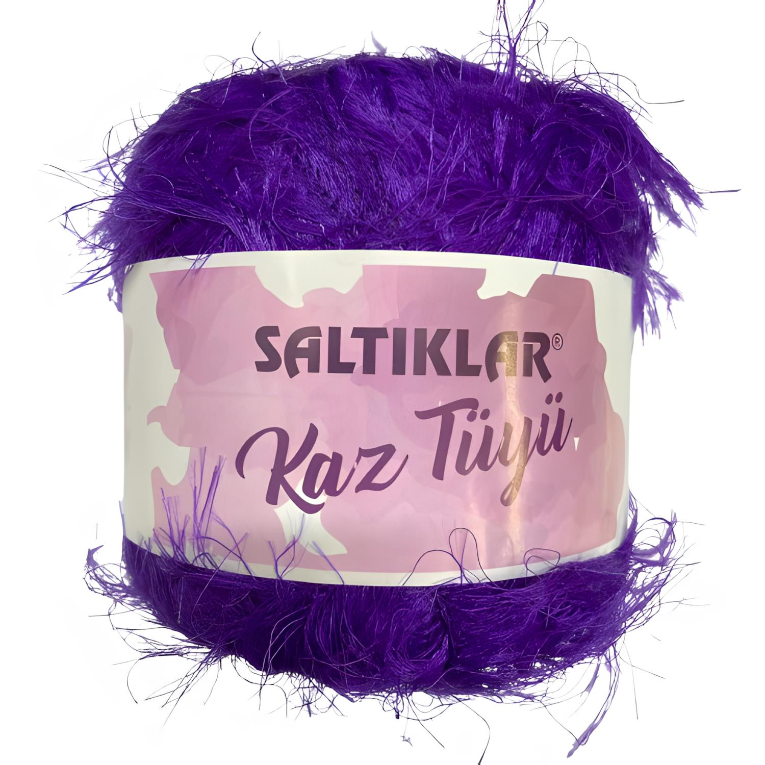 Saltıklar Kaz Tüyü Örgü İpi 100 gr 30 Mor