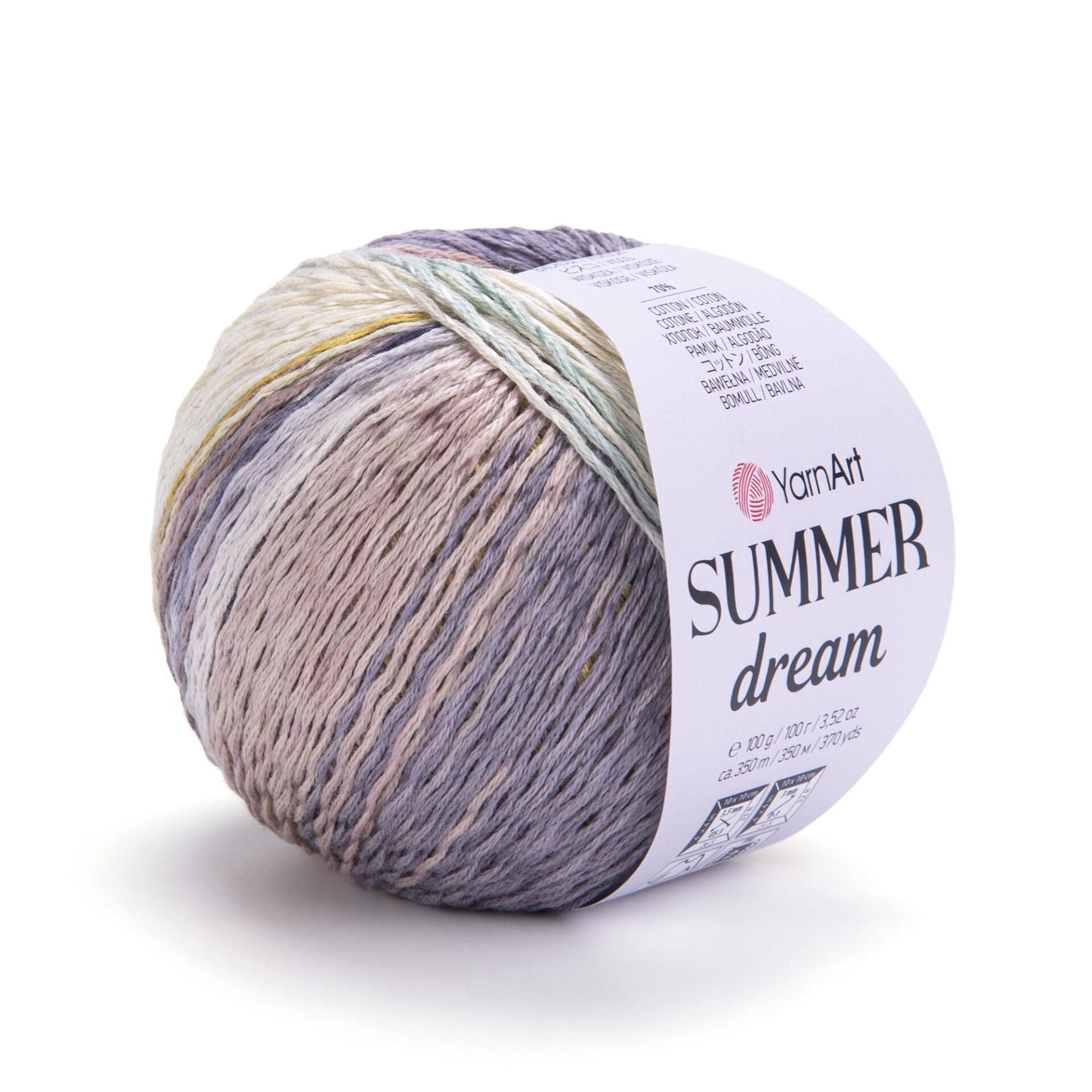 YarnArt Summer Dream Yumuşak Ebruli ve Parlak Örgü İpi 100 gr 4310