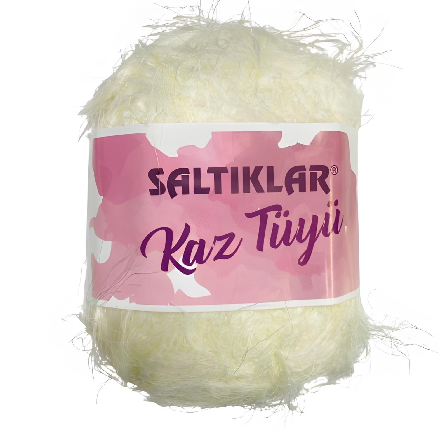 Saltıklar Kaz Tüyü Örgü İpi 100 gr 65 Kemik