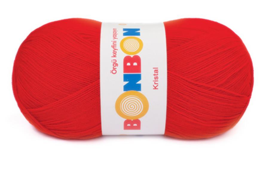 Nako Bonbon Kristal Makine ve Lif Orlonu İpliği 98211 Kırmızı