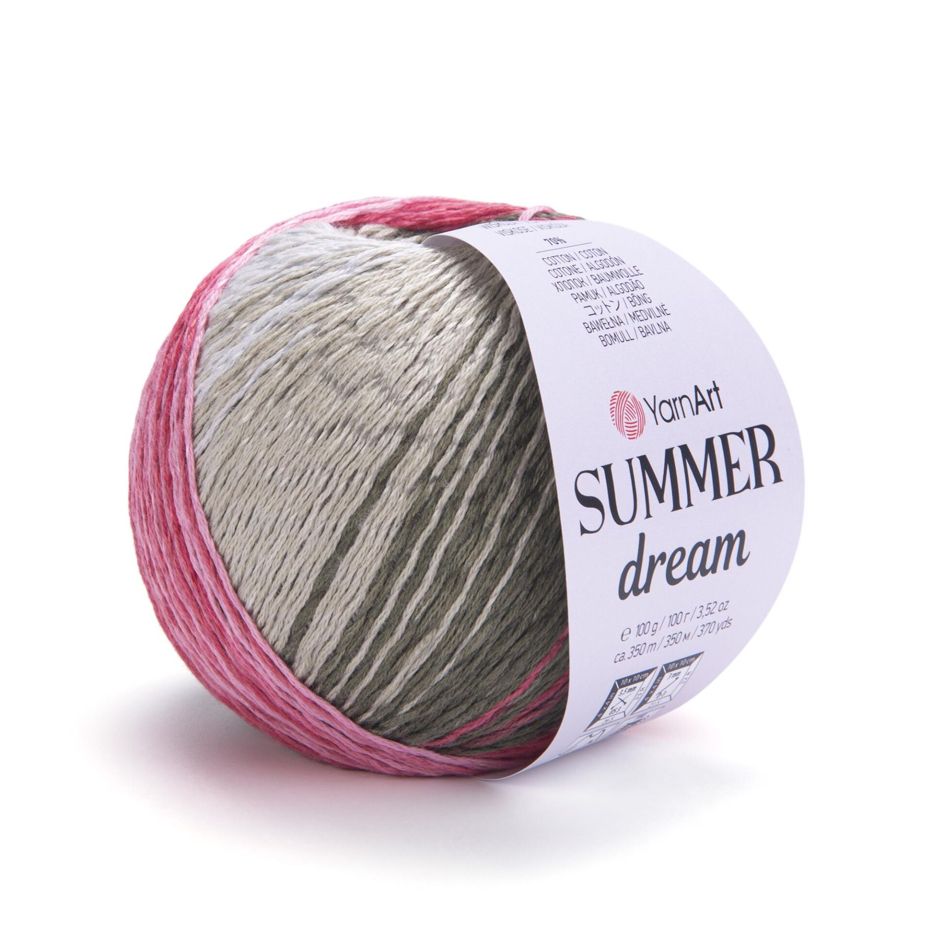 YarnArt Summer Dream Yumuşak Ebruli ve Parlak Örgü İpi 100 gr 4313