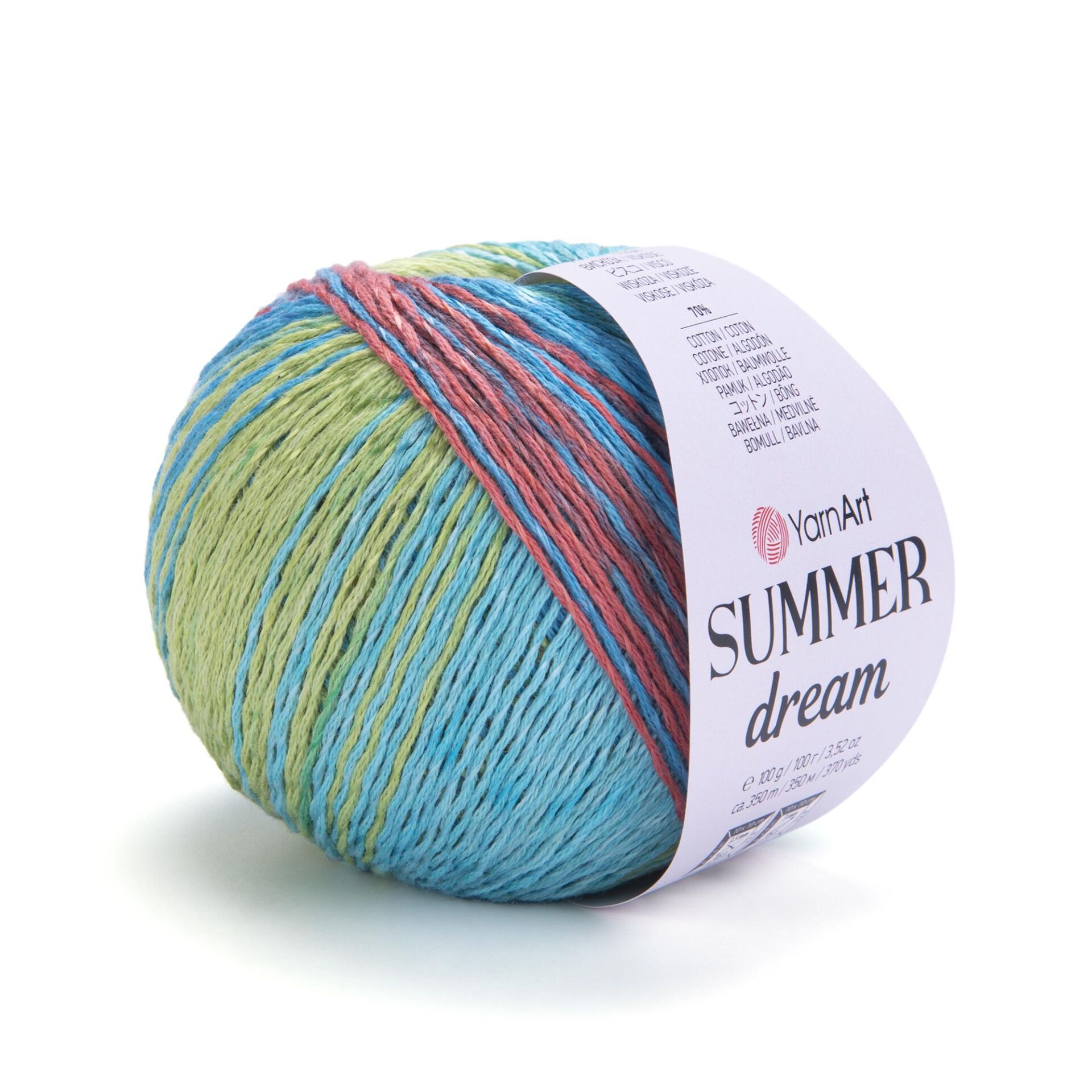 YarnArt Summer Dream Yumuşak Ebruli ve Parlak Örgü İpi 100 gr 4314