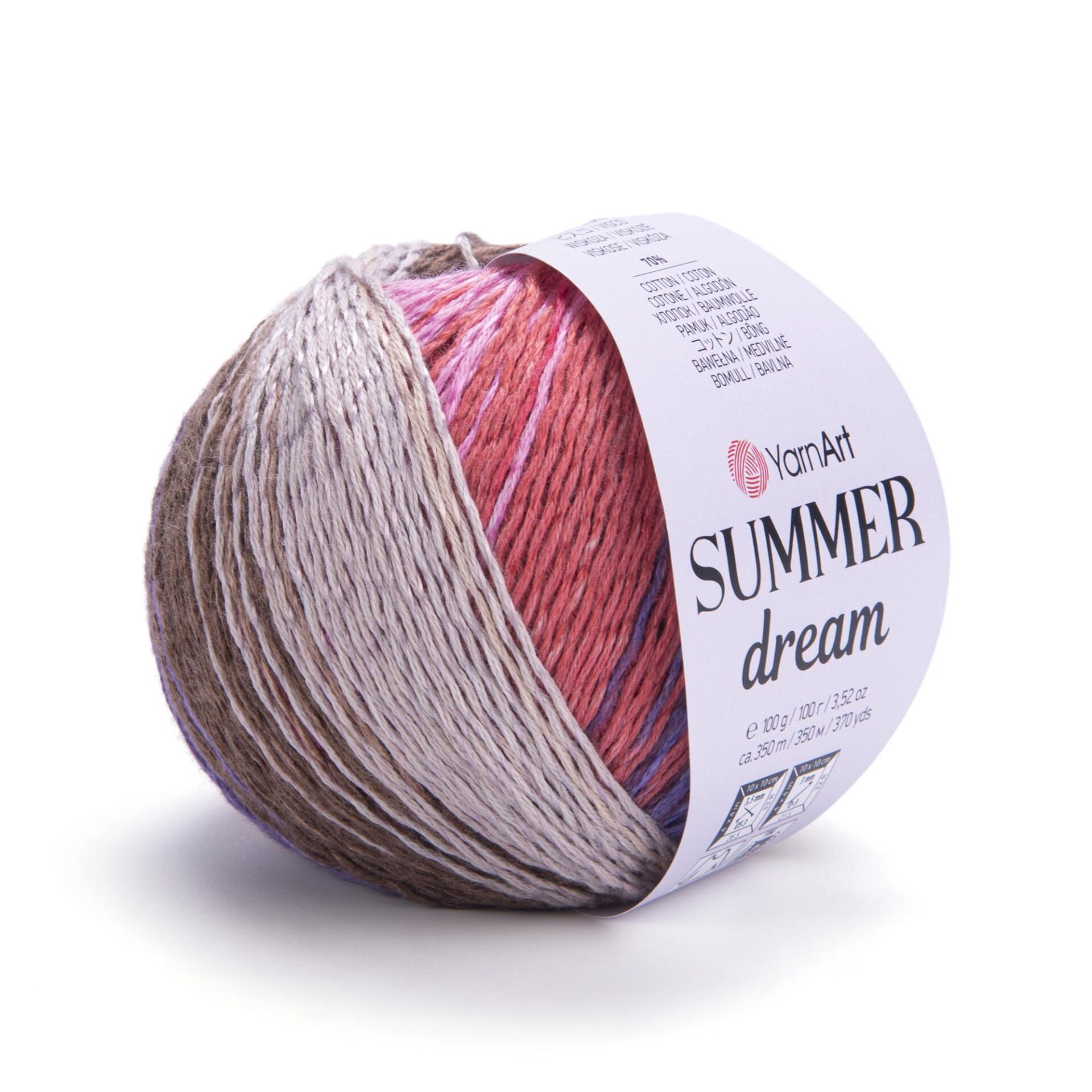 YarnArt Summer Dream Yumuşak Ebruli ve Parlak Örgü İpi 100 gr 4315