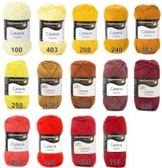 Schachenmayr Catania Pamuk Amigurumi El Örgü İpi İpliği Yünü 403 Açık Sarı