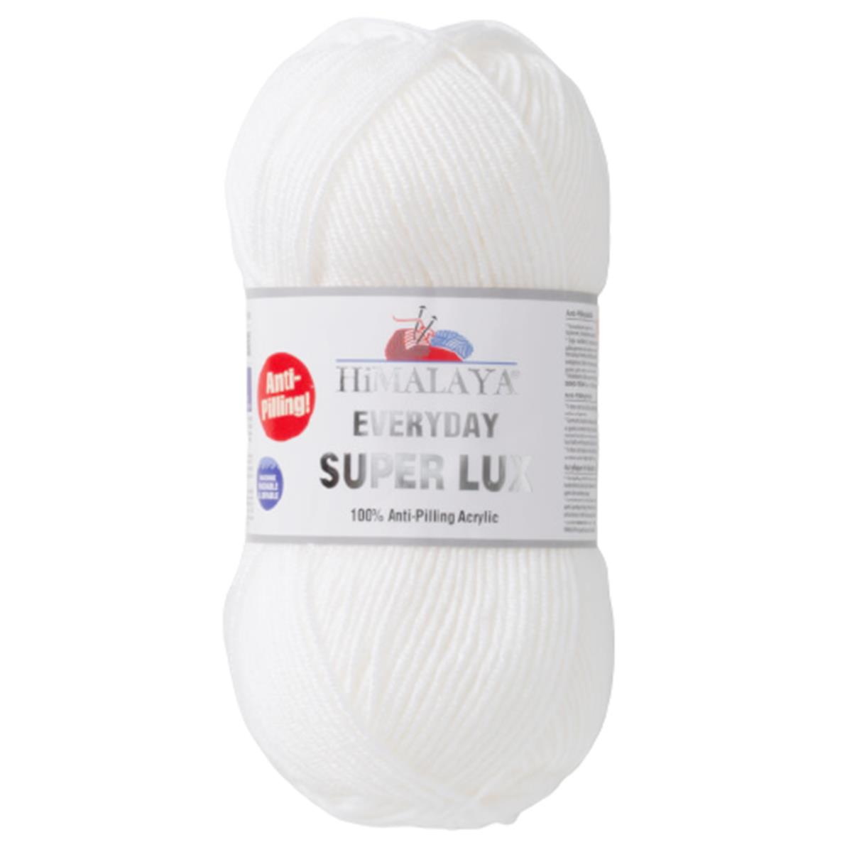 Himalaya Everyday Super Lux Lüks El Örgü İpliği 73401 Beyaz