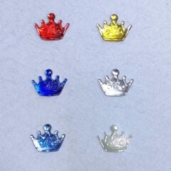 Kral Kraliçe Tacı (5 adet) Plastik 2cm 1ehpkt01