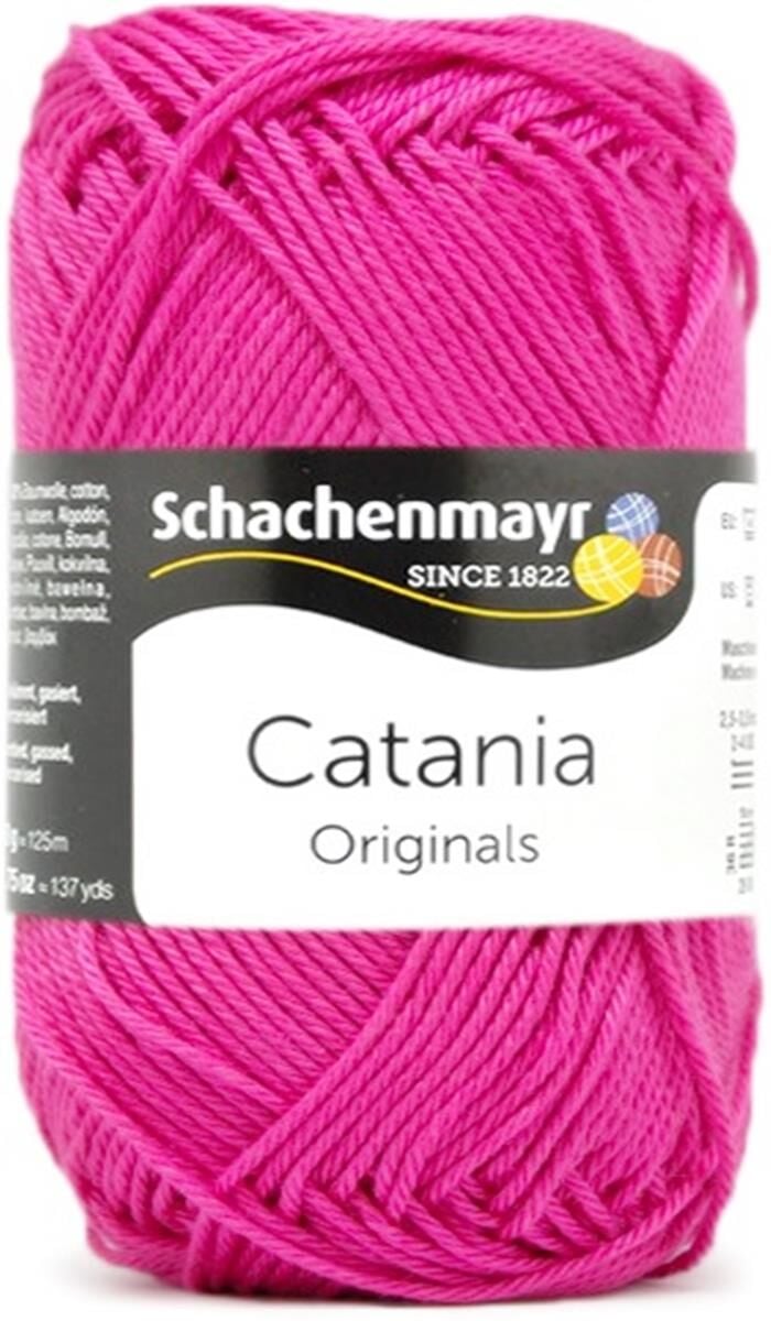 Schachenmayr Catania Pamuk Amigurumi El Örgü İpi İpliği Yünü 114 Fuşya