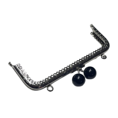 Çanta Sapı Cüzdan Bursu Boncuklu Metal 16,5cm Dikdörtgen csalt07