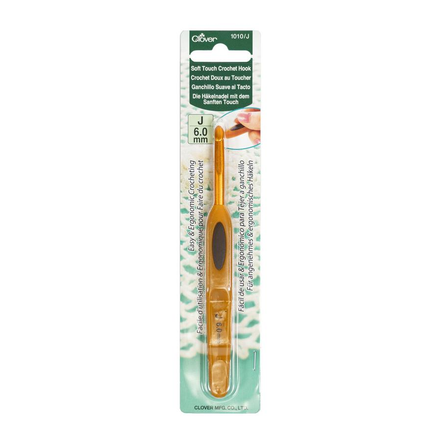 Clover Soft Touch Crochet Hook Yumuşak Saplı Yün Tığ 6.0 mm