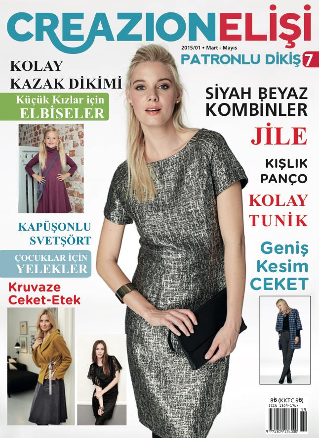 Creazion Elişi Patronlu Dikiş Dergisi 2015/01 Sayı 7