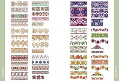 Tuva Kanaviçe Motif Serisi 3 Bordürler