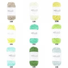 Hello Pamuk Amigurumi Punch El Örgü İpliği 25 Gr 129 Nil Yeşili