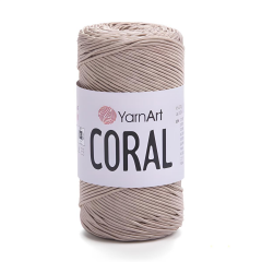 YarnArt Coral Slim Supra Yumuşak ve Parlak Örgü İpi 200 gr 1914 Bej