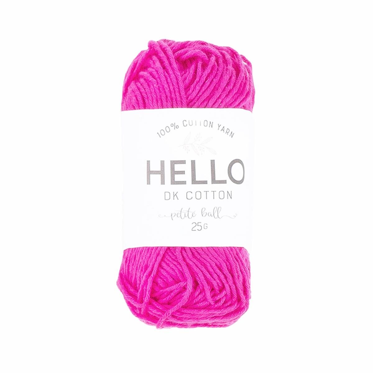Hello Pamuk Amigurumi Punch El Örgü İpliği 25 Gr 105 Koyu Fuşya