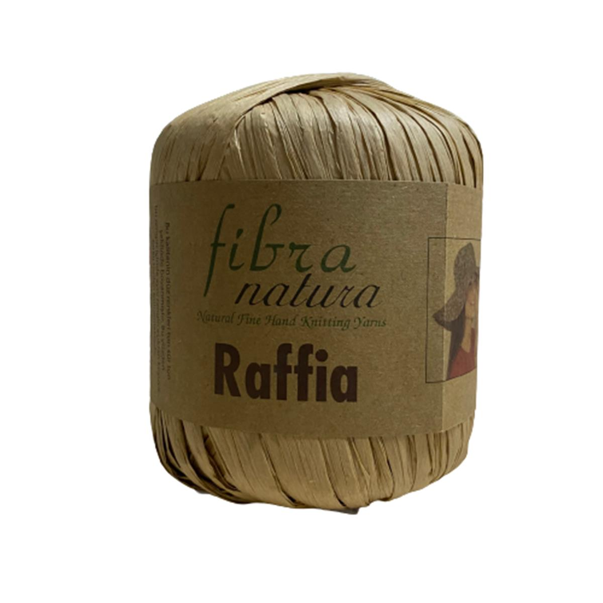 Himalaya Fibra Natura Raffia - Rafya Şapka Çanta Kağıt İp 116 28 Koyu Bej
