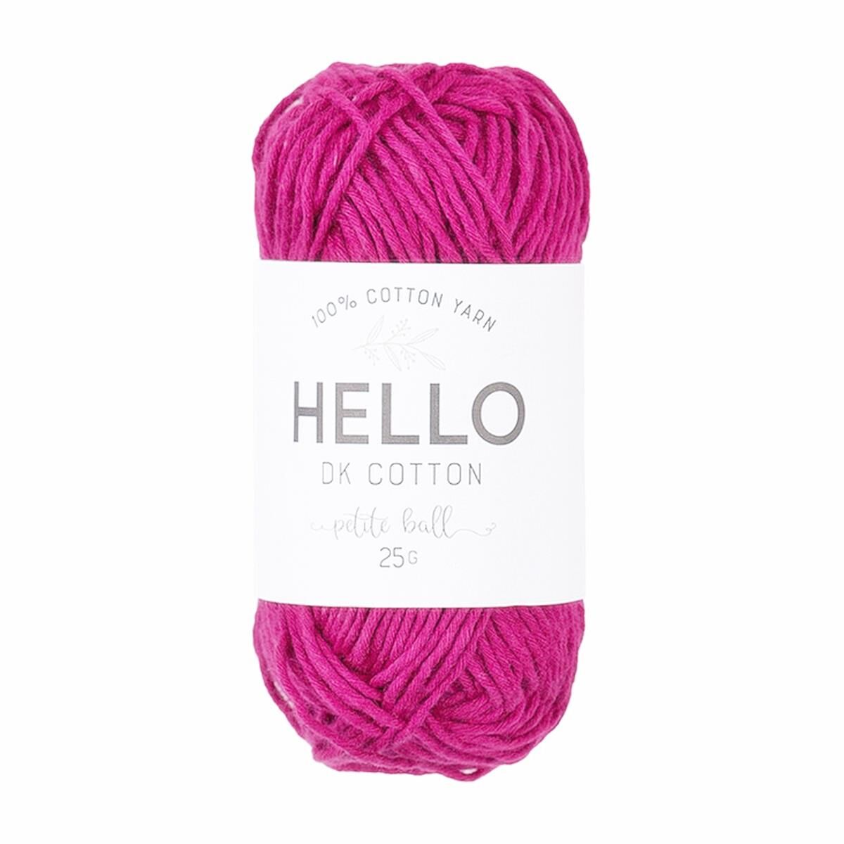 Hello Pamuk Amigurumi Punch El Örgü İpliği 25 Gr 107 Koyu Magenta